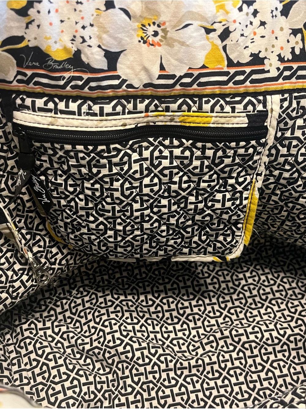 Vera Bradley Grand Tote in Retired Dogwood Pattern Quilted Floral - Picture 2 of 6